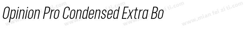 Opinion Pro Condensed Extra Bold字体转换